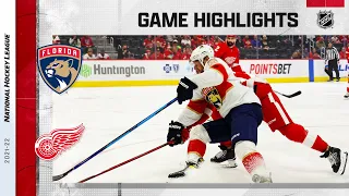 Panthers @ Red Wings 10/29/21 | NHL Highlights