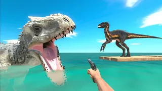 Finding Baby Indoraptor Dinosaurs and Destroying Giant Indominus Rex