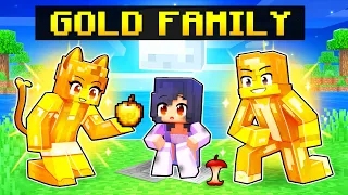 Adopted by the GOLD FAMILY in Minecraft!