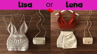 LISA OR LENA 💖 [Fashion Styles] 2022(choose your one)🌹lisa or lena lifestyle💖@Pink Blink #pinkblink