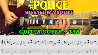 MESSAGE IN A BOTTLE The Police COVER | Guitar TAB | Lesson | Tutorial | How To Play