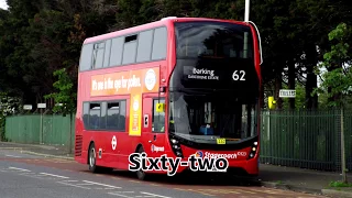 Numbers 1-100 English | London Buses from 1 to 100.