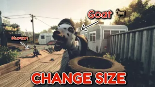 How To CHANGE SIZE In Goat Simulator 3!