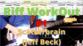 Riff WorkOut #1 Scatterbrain (Jeff Beck) - Practice Along - Backing tracks & Tabs