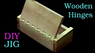 How to make a box with wooden hinges only with a table saw