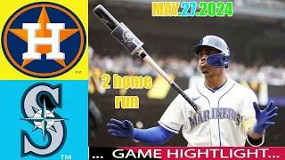 Mariners vs  Astros MAY, 27, 2024 [1+2+3rd innings] Game Hightlights | MLB Hightlights 2024