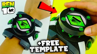 How To Make Ben 10 Classic Omnitrix with Functional Alien Interface +FREE TEMPLATE | Cardboard DIY