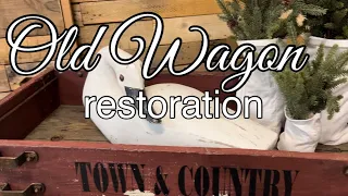 Thrift Flip | Old Wooden Wagon Restoration | Primitive Farmhouse Home Decor