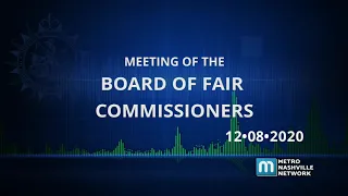 12/08/20 Board of Fair Commissioners