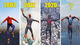 Jumping From High Places In All | Spider Man Games