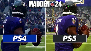 MADDEN 24: PS5 vs PS4 Comparison | Superbowl, Graphics & Gameplay