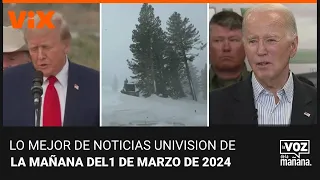 Lo mejor de Noticias Univision de la mañana | viernes 1 de marzo de 2024