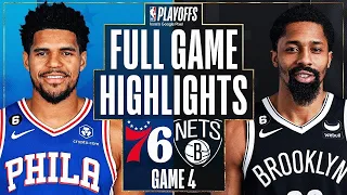 Philadelphia 76ers vs Brooklyn Nets Full Game Highlights  Apr 22  2022-2023 NBA Playoff