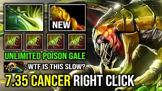 7.35 IMBA CANCER OFFLANE 120% Unlimited Poison Gale Slow MKB Butterfly Universal Venomancer Dota 2