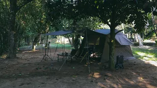 WE CAMPED AT A QUAINT RIVERSIDE ORCHARD | We Tested Our New Tent | Naturehike Village 6 0