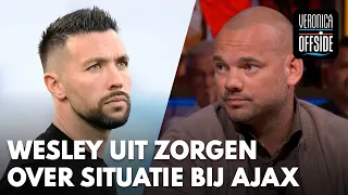 Wesley uit zorgen over Ajax: 'Ik vind het vreemd dat ze bij Farioli uitkomen' | VERONICA OFFSIDE