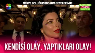 Merve Boluğur' Bodrum gecesinde kameralarımıza konuştu!