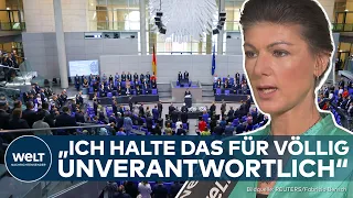 WAGENKNECHT: "Am Ende wird Deutschland Teil dieses Krieges" BSW-Chefin mahnt Kanzler Scholz