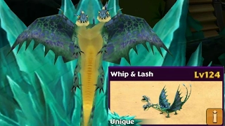 Whip & Lash max level 124 titan mode-unique dragon - Dragons rise of Berk