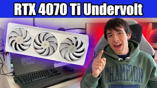 Undervolt your RTX 4070 Ti for more FPS and Lower Temperature! - Tutorial