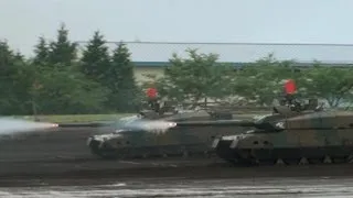10式戦車　2012年7月8日 　富士学校祭　JGSDF Type 10 New Tank Demo