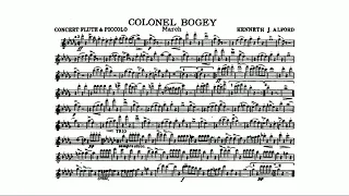 Colonel Bogey March by Kenneth J. Alford - flute and piccolo