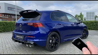 2021 Volkswagen Golf 8 R Akrapovic Titanium Exhausts (320hp) | SOUND, Launch Control, Visual Review