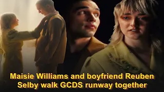 Maisie Williams and boyfriend Reuben Selby walk GCDS runway together