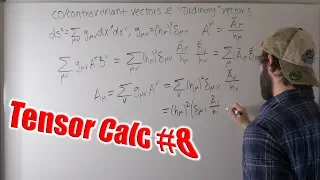 Tensor Calculus For Physics Ep 8| The Metric pt. 3 |Covariant and Contravariant Vectors