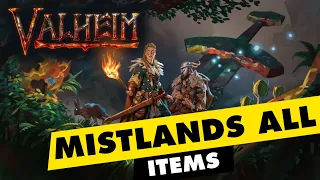 Valheim Mistlands all Items (weapons, armor, build piece and Magic)