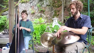 LUMINESCENT (Harp & Handpan) ° P L U I E °  (Live at Libella Yoga sur le lac (Québec, Canada)