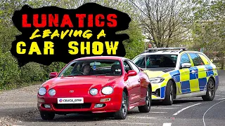 Modified Cars Leaving Worlds Largest Japanese Car Show!