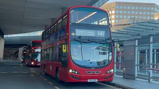 FRV + Diversion. Arriva London Route 141. London Bridge - Palmers Green. HV192 (BG14 OOC) & HV67