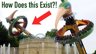 Meet the World’s Only Topple Tower! Our First Time Riding this Super Rare Ride in Belgium!