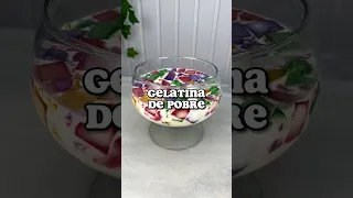 Gelatina Mosaico, um clássico! 😍 #gelatinacolorida #gelatinademosaico