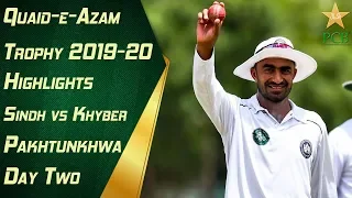 Highlights | Sindh vs Khyber Pakhtunkhwa Day Two | Quaid-e-Azam Trophy 2019-20