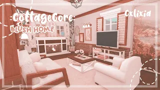 BLOXBURG | Cozy 🍄 Cottagecore Blush Aesthetic Home Interior | Speedbuild | $326k