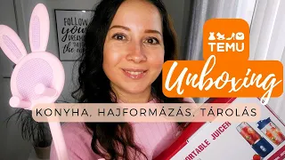 TEMU Unboxing - szuper termékek a konyhában, hajformázáshoz, tároláshoz - TEMU HAUL