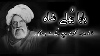 Kalam Hazrat Baba bulleh Shah | Shah wi galiyan Wich Rulde wekhe | Sufi Soch