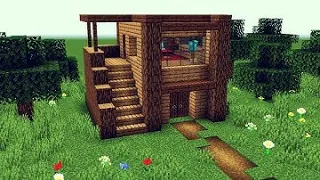 ✔ Como hacer una CASA SURVIVAL PERFECTA en Minecraft (Rapido y Facil)