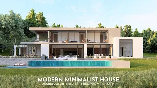 5,650 sq ft Modern Minimalist House with Infinity Pool | 4-Bed, 5.5-Bath