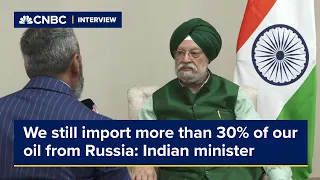We still import more than 30% of our oil from Russia: Indian minister