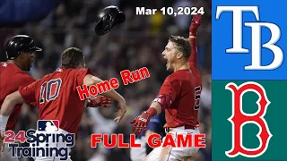 Rays Vs Red Sox 3/10/24 [Full Game] World Tour | MLB Highlights Spring Training 2024