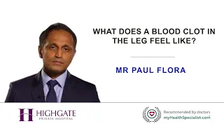 What does a blood clot in the leg feel like?