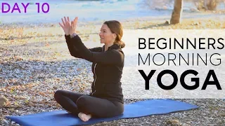 Morning Yoga For Beginners (15 min) Day 10 | Fightmaster Yoga Videos