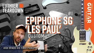 Making a Custom Shop Level Guitar from a BUDGET Epiphone Les Paul Custom SG | Teardown