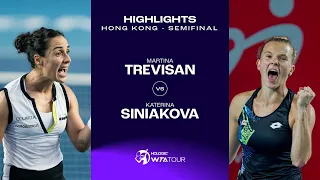 Martina Trevisan vs. Katerina Siniakova | 2023 Hong Kong Semifinal | WTA Match Highlights