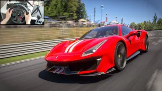 Forza Motorsport - Ferrari 488 Pista 2019 at Nürburgring Nordschleife | Logitech G29 Gameplay