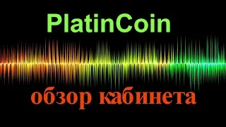 #PlatinCoin #ПЛАТИНКОИН  обзор кабинета