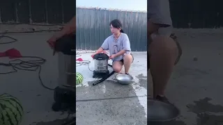 Large suction vacuum cleaner, can suck water, suck dust